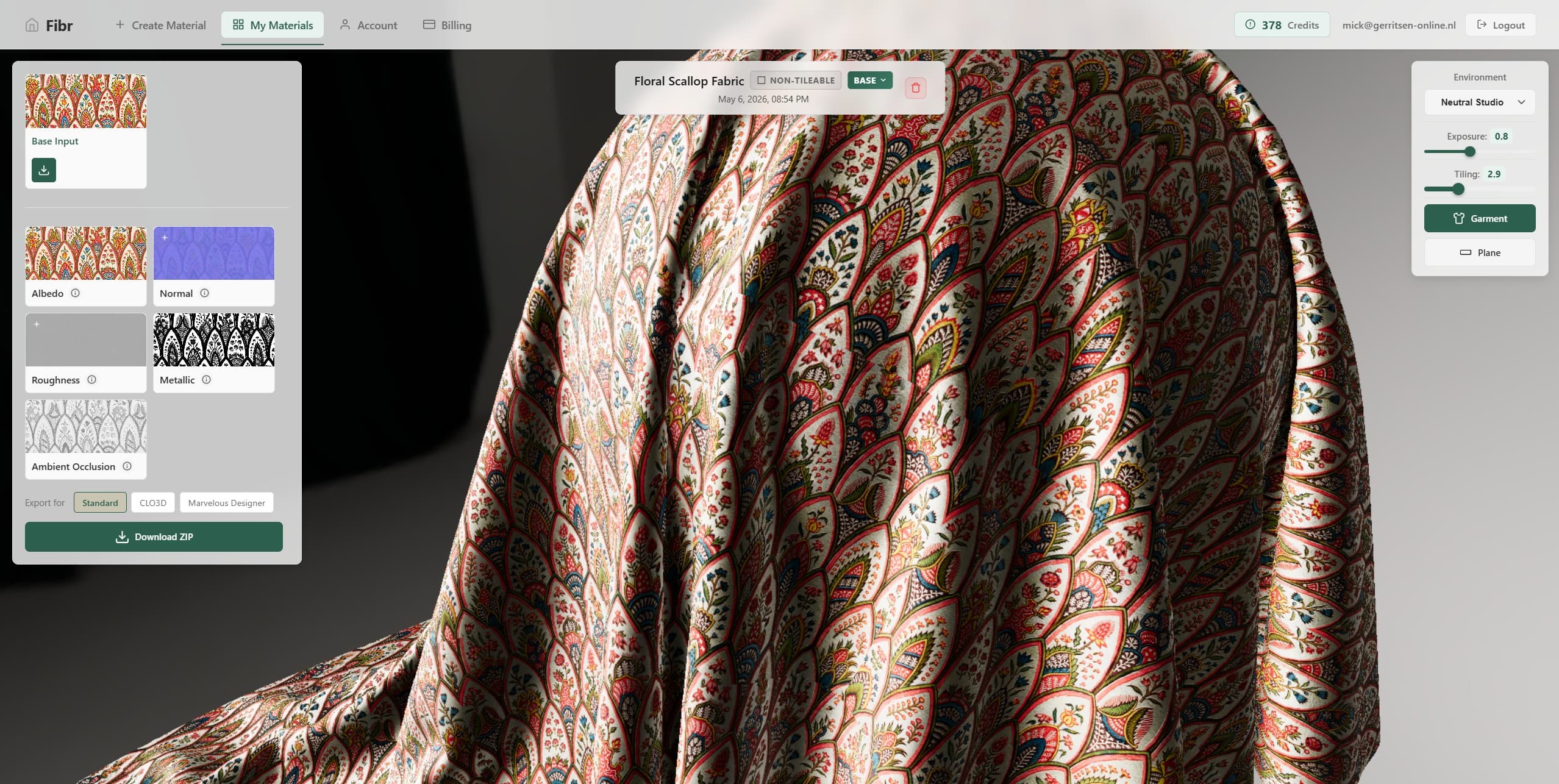 Fibr: AI Fabric Scanning and PBR Generation